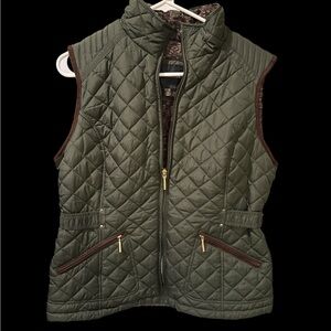 Weatherproof Quilted Green Vest